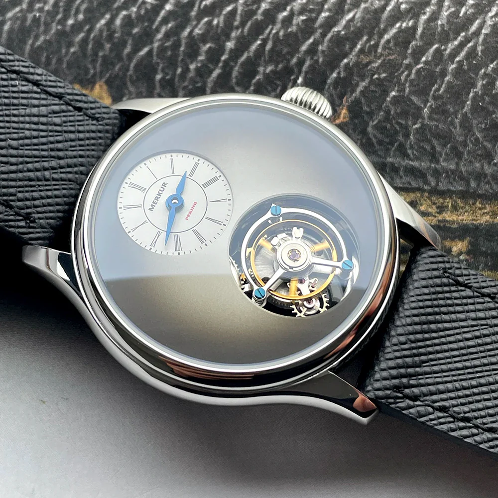 Merkur 100% Tourbillon Watch Fritillaria Dial - Image 4