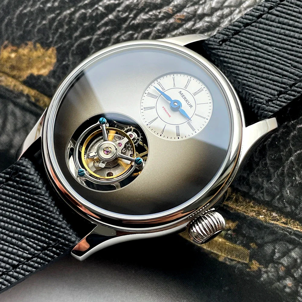 Merkur 100% Tourbillon Watch Fritillaria Dial - Image 5